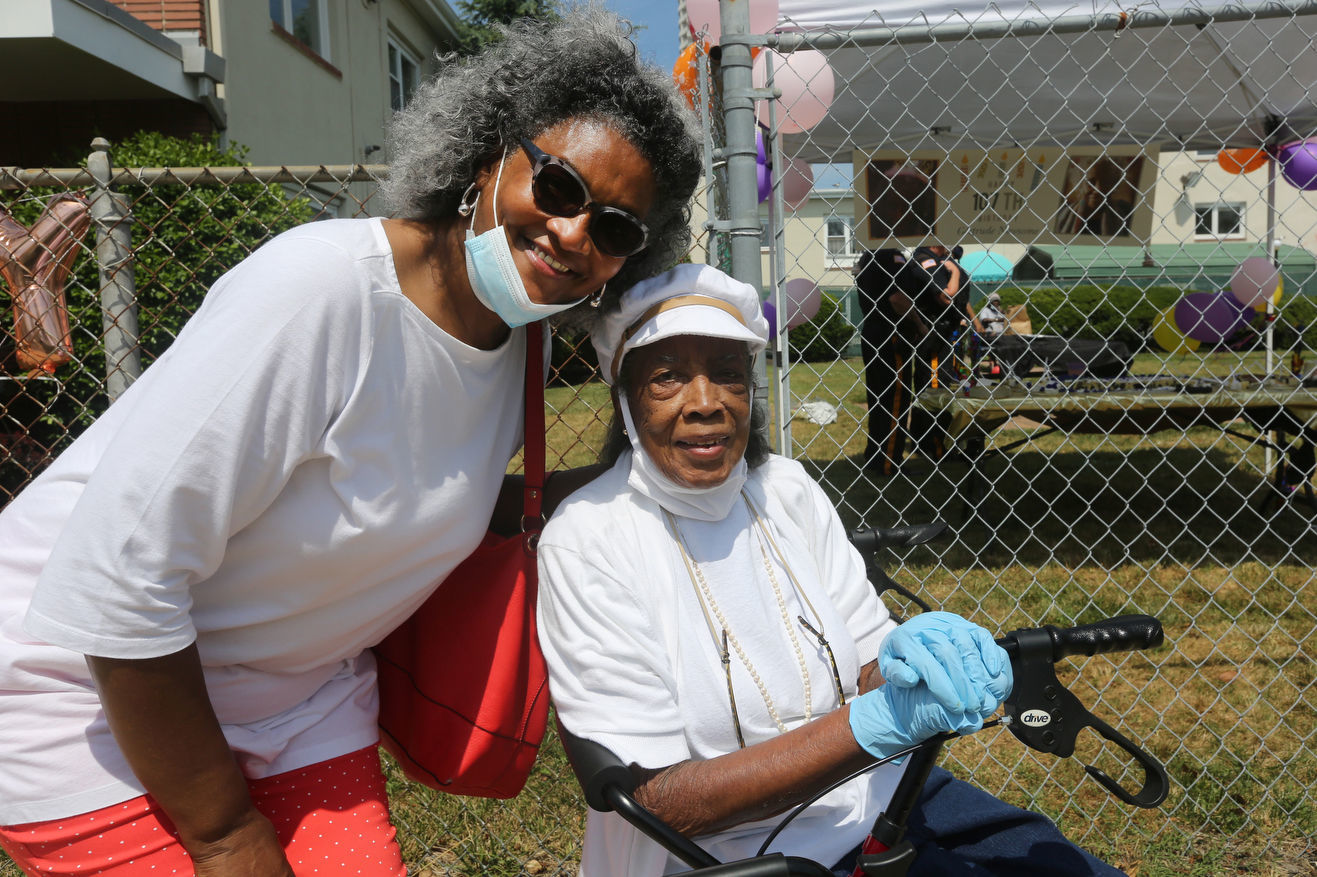 Gertrude Newsome turns 107